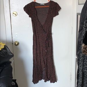 Urban Outfitters Midi Wrap Dress